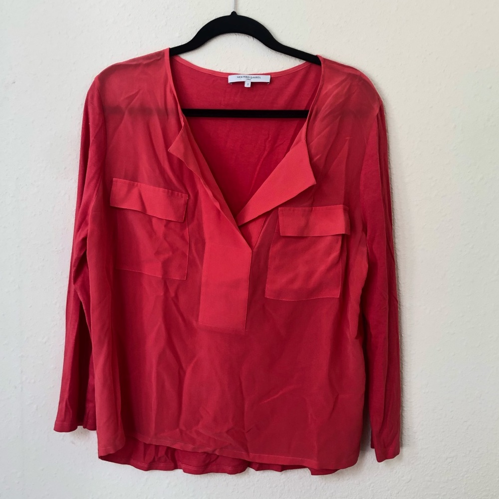 Gerard Darel Paris Pink Blouse